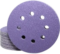 Абразивный круг 125 мм CERAMAX PURPLE PAPER, 8 отверстий, P220, 50 шт. 1CRX1401