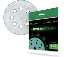 Шлифовальный круг абразивный на липучке REXXTOOL FALCON 125мм, 8 отв., 10 штук, P60 RXT-FALCON-125-8-60