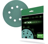 Шлифовальный круг абразивный на липучке REXXTOOL FALCON 125мм, 8 отв., 10 штук, P180 RXT-FALCON-125-8-180