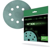 Шлифовальный круг абразивный на липучке REXXTOOL FALCON 125мм, 8 отв., 10 штук, P40 RXT-FALCON-125-8-40