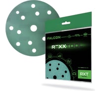 Шлифовальный круг абразивный на липучке REXXTOOL FALCON 150мм, 15 отв., 10 штук, P320 RXT-FALCON-150-15-320