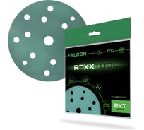 Шлифовальный круг абразивный на липучке REXXTOOL FALCON 150мм, 15 отв., 10 штук, P600 RXT-FALCON-150-15-600