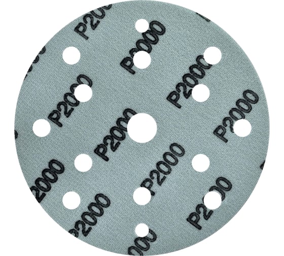 Шлифовальный круг абразивный на липучке REXXTOOL FALCON 150мм, 15 отв., 10 штук, P2000 RXT-FALCON-150-15-2000