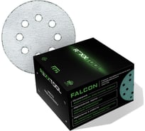 Шлифовальный круг абразивный на липучке REXXTOOL FALCON 125мм, 8 отв., 50 штук , P60 RXT-FALCON-50-125-8-60