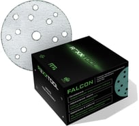 Шлифовальный круг абразивный на липучке REXXTOOL FALCON 150мм, 15 отв., 50 штук, P60 RXT-FALCON-50-150-15-60