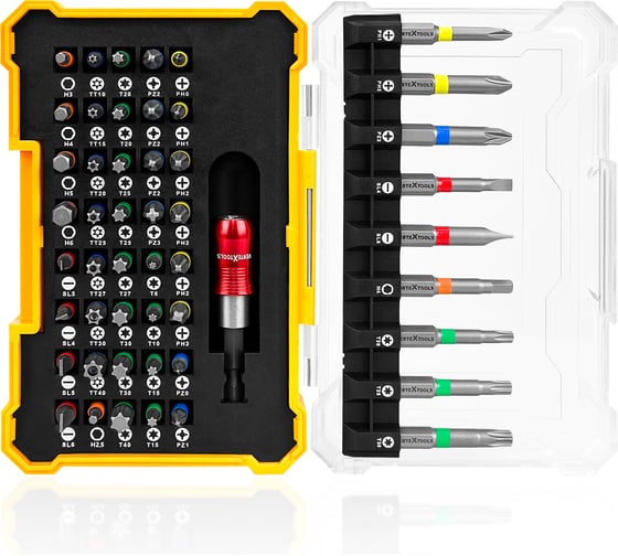 Набор бит Vertextools 50 предметов, адаптер, S2 0033-50-2