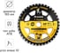 Диск пильный RAGE Furious Wood Finish 165 мм 40 зубьев посадка 20 мм + кольцо 16 мм 594249 1