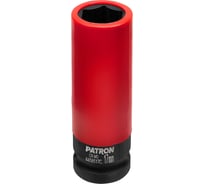 Головка ударная глубокая для литых дисков Patron с защитным кожухом, 17мм, 1/2" P-4458517C(64690)