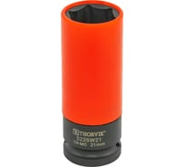 Головка торцевая ударная удлиненная тонкостенная Thorvik S23SW21 для легкосплавных колесных дисков, 21 мм, 1/2DR 054463