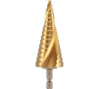 Сверло ступенчатое спиральное H-Tools 4-32мм HSS-G 15ступ. HEX1/4 101052TXHT