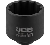 Головка ударная глубокая 12-гранная JCB 72 мм, 3/4 JCB-46810072(65751)