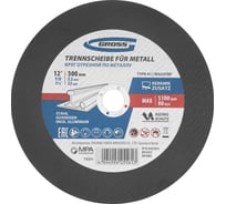 Круг отрезной по металлу GROSS 300x3.2x32 мм, WA24TBF 74391