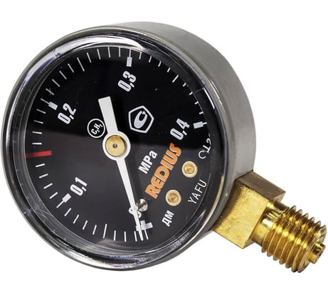 Манометр ацетиленовый REDIUS 4 МПа 102032