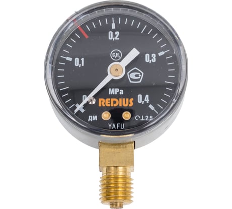 Манометр ацетиленовый Redius 0.4 МПа 102031