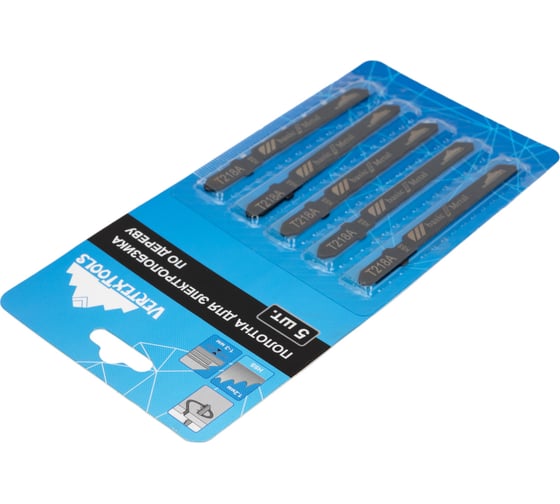 Полотно по металлу 5 шт для электролобзика vertextools T218A