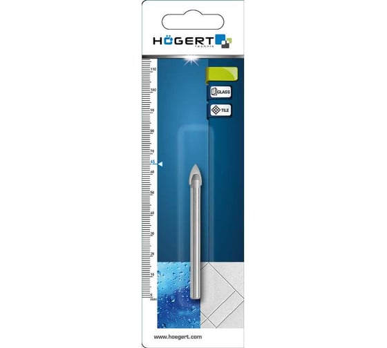 Сверло для стекла и керамической плитки 8 мм HOEGERT TECHNIK HT6D088