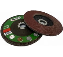 Круг лепестковый торцевой МОS-DISTAR 125 мм, P80, 10шт MS-KLT125P80