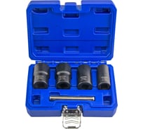 Набор головок экстракторов для поврежденных болтов и гаек ZIPMEND 17, 19, 21, 22мм, 1/2", 5пр. ZS-H042002