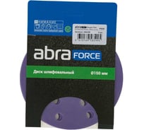 Диск шлифовальный ABRAFORCE Purple Film на пленочной основе 15 отв., 150 мм, Р500, 5 шт 166109