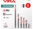 Набор бит для шуруповерта магнитные торсионные VIRA S2 PH2 длина 25 мм 50 мм 65 мм 70 мм 90 мм 150мм 6 шт 554188 2