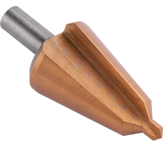 Сверло конусное с прямой режущей кромкой по металлу Basis (16-30 мм; HSS-TiN) Monogram 101-101