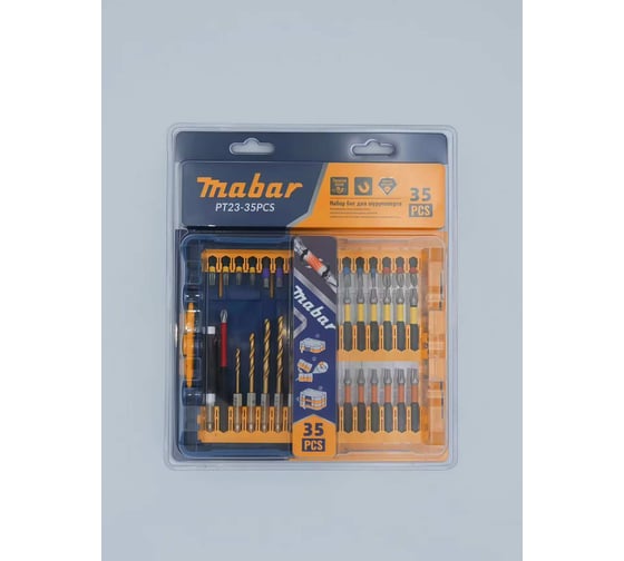Набор бит для шуруповёрта MABAR модели 1*20 new PT23-35PCS