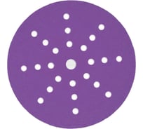 Шлифовальный диск FAUST на Липучке, На Бумажной основе / Материал - Абразивный слой + Керамика 50_, размер 225 мм, зернистость Р240, 25 отверстий, 25 шт в упак D42-225-P240