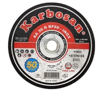 Диск отрезной по нержавеющей стали 180х1.9х22 мм INOX Karbosan KAR-910420