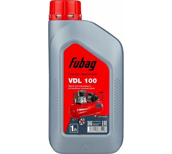 Масло для поршневых компрессоров 1 л VDL 100 Fubag 991899
