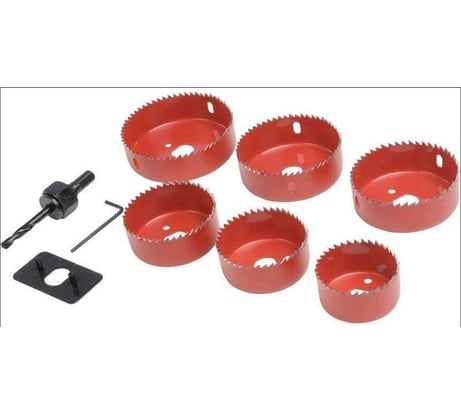 Набор кольцевых пил по дереву SKOLE (SD5) 11PC. 19,22,29,32,38,44,51,67 (красн) 11шт/уп SD5-11