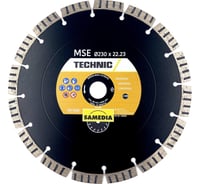 Диск алмазный универсальный TECHNIC MSE (230х22.23 мм; 16 сегментов) SAMEDIA 310021