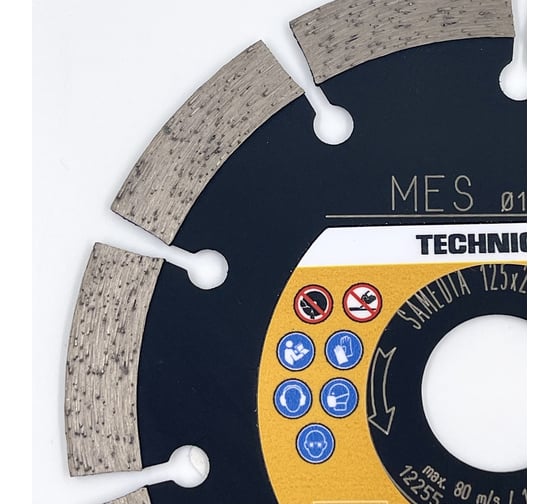Диск алмазный универсальный TECHNIC MES (125х22.23 мм; 10 сегментов) SAMEDIA 310583