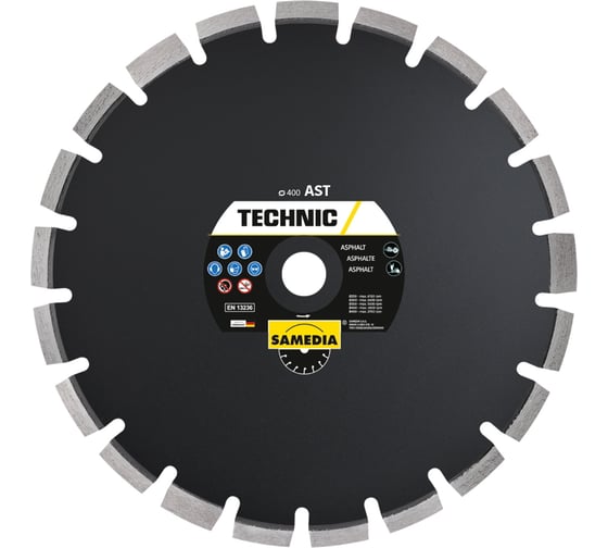Диск для резки асфальта TECHNIC AST (400х25.4 мм; 24 сегмента) SAMEDIA 310072 1