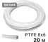 Трубка фторопластовая белая PI TOOLS 8x6 мм, 20 м, PTFE тефлоновая Арт. 1574 1