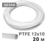 Трубка фторопластовая белая PI TOOLS 12x10 мм, 20 м, PTFE тефлоновая Арт. 1598 1