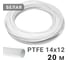 Трубка фторопластовая белая PI TOOLS 14x12 мм, 20 м, PTFE тефлоновая Арт. 1604 1