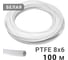 Трубка фторопластовая белая PI TOOLS 8x6 мм, 100 м, PTFE тефлоновая Арт. 1697 1
