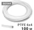 Трубка фторопластовая белая PI TOOLS 6x4 мм, 100 м, PTFE тефлоновая Арт. 1680 1