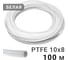 Трубка фторопластовая белая PI TOOLS 10x8 мм, 100 м, PTFE тефлоновая Арт. 1703 1