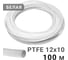 Трубка фторопластовая белая PI TOOLS 12x10 мм, 100 м, PTFE тефлоновая Арт. 1710 1