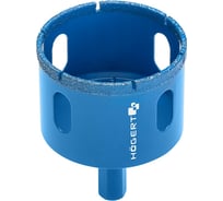 Коронка алмазная для керамической плитки и камня (40 мм; 6-гранный хвостовик) HOEGERT TECHNIK HT7D340