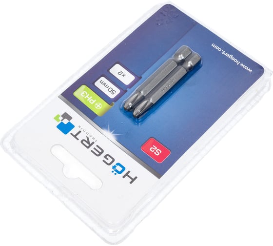 Биты (2 шт; PH3; 50 мм; сталь S2) HOEGERT TECHNIK HT1S312