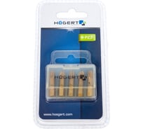 Биты (5 шт; PZ3; 25 мм; сталь S2 TiN) HOEGERT TECHNIK HT1S386