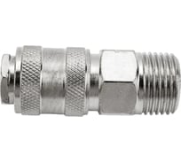 Штуцер Aurora мама с наружной резьбой 1/2M, никелированная сталь, без упаковки, фасовка 50шт 40616