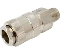 Штуцер Aurora мама с наружной резьбой 1/4M, никелированная сталь, уп. 1шт 39251