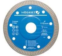Диск отрезной для плитки (115x1.2x22.2 мм) HOEGERT TECHNIK HT6D721