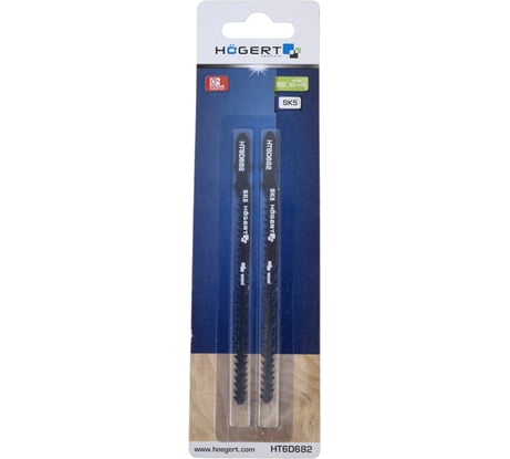 Полотно по дереву (2 шт; 95х115 мм; 8-11 TPI) для электролобзика HOEGERT TECHNIK HT6D682-2