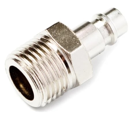 Штуцер Aurora папа с наружной резьбой 1/2M, никелированная сталь, уп. 1шт 39242