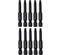 Бита магнитная EUROSTAR T20x50мм H1/4 , 10 шт. АГ50066