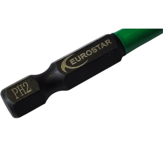 Удлинённая бита EUROSTAR PH2 200 мм под 1/4″ держатель АГ50065